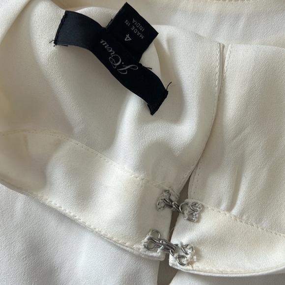 J. Crew Flowy White Blouse - Picture 4 of 4